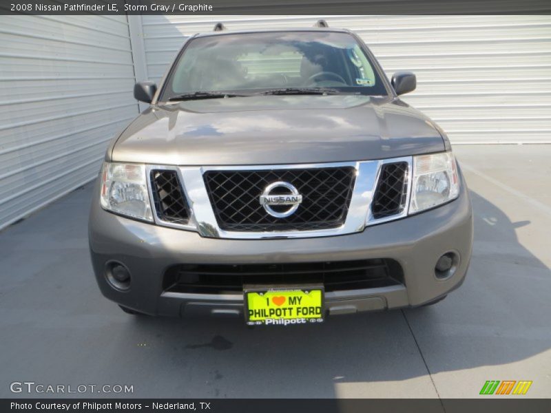 Storm Gray / Graphite 2008 Nissan Pathfinder LE