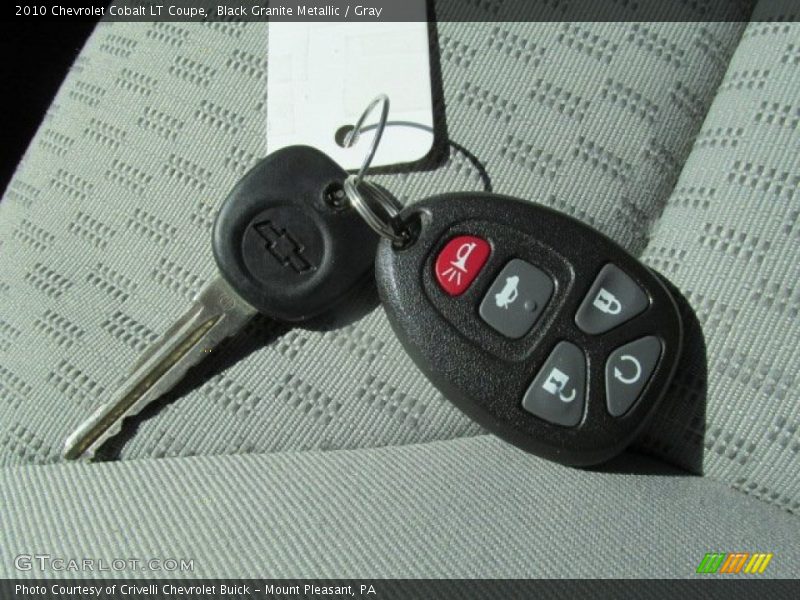 Black Granite Metallic / Gray 2010 Chevrolet Cobalt LT Coupe