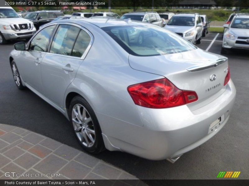 Platinum Graphite / Stone 2009 Infiniti G 37 x S Sedan