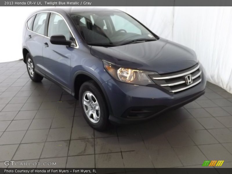 Twilight Blue Metallic / Gray 2013 Honda CR-V LX