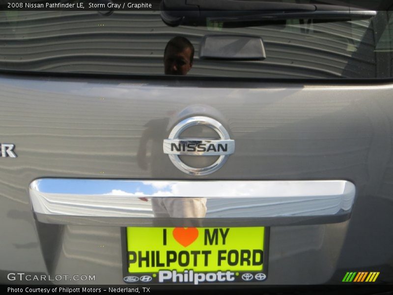 Storm Gray / Graphite 2008 Nissan Pathfinder LE