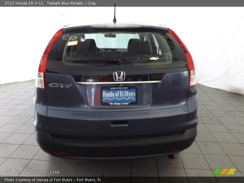 Twilight Blue Metallic / Gray 2013 Honda CR-V LX