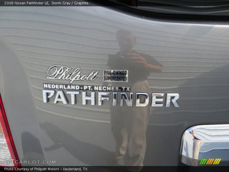 Storm Gray / Graphite 2008 Nissan Pathfinder LE