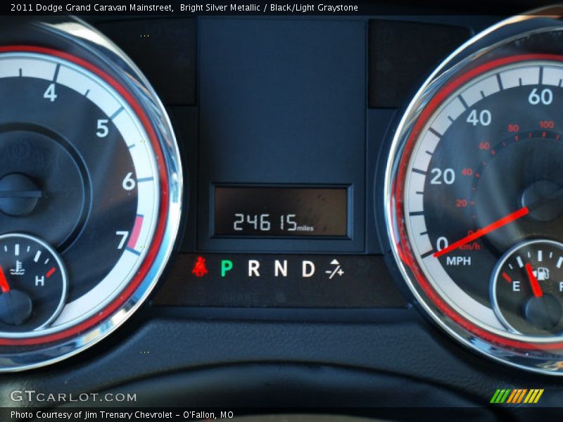 Bright Silver Metallic / Black/Light Graystone 2011 Dodge Grand Caravan Mainstreet