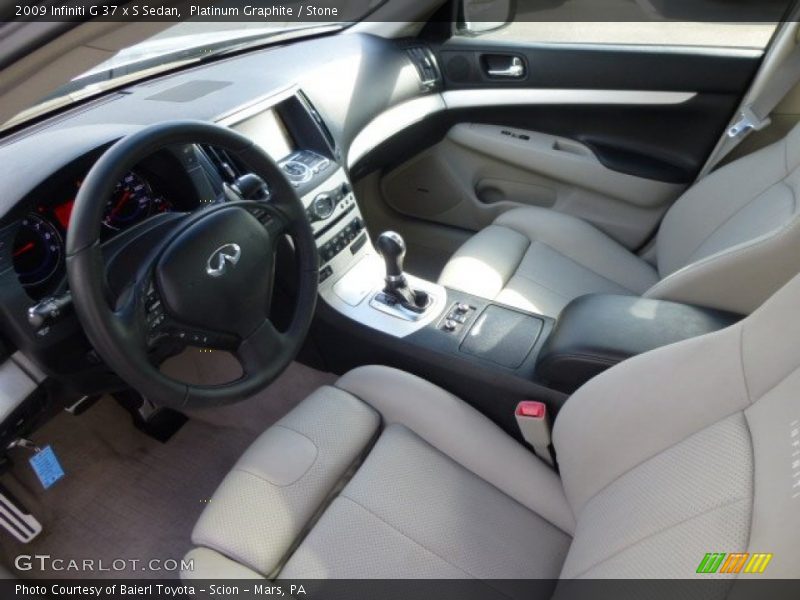 Platinum Graphite / Stone 2009 Infiniti G 37 x S Sedan