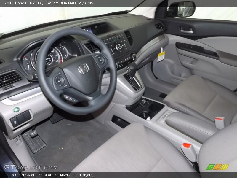 Twilight Blue Metallic / Gray 2013 Honda CR-V LX