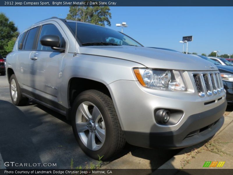 Bright Silver Metallic / Dark Slate Gray 2012 Jeep Compass Sport