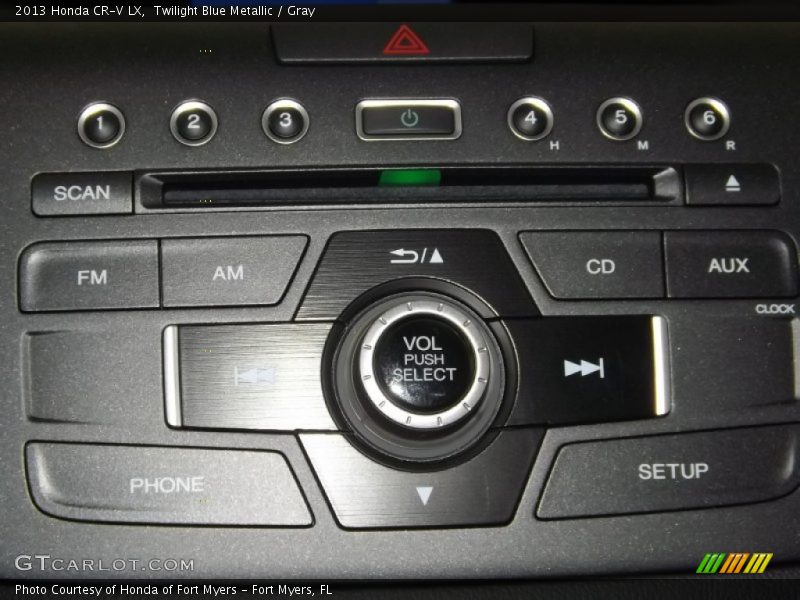 Twilight Blue Metallic / Gray 2013 Honda CR-V LX