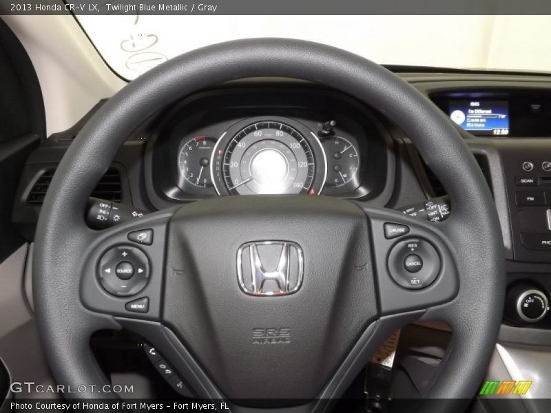 Twilight Blue Metallic / Gray 2013 Honda CR-V LX