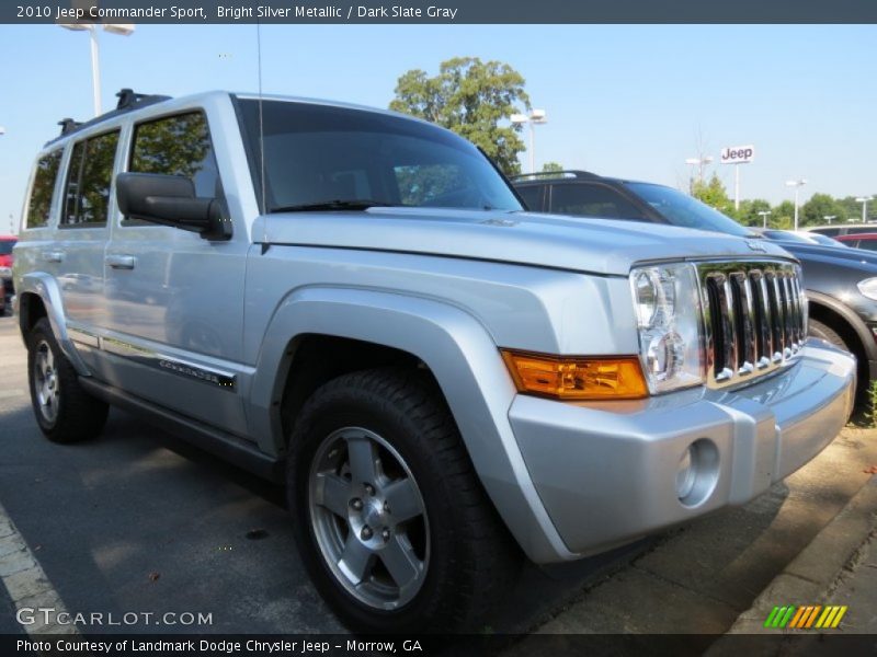 Bright Silver Metallic / Dark Slate Gray 2010 Jeep Commander Sport