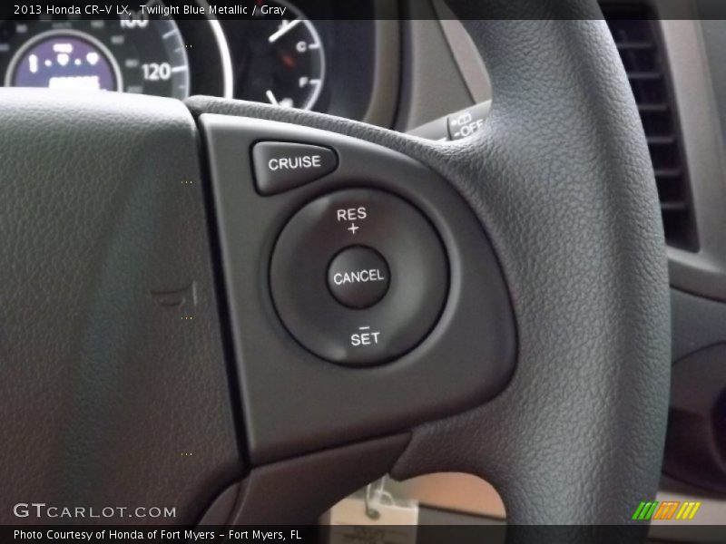 Twilight Blue Metallic / Gray 2013 Honda CR-V LX