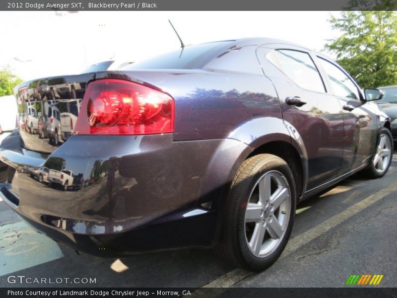Blackberry Pearl / Black 2012 Dodge Avenger SXT