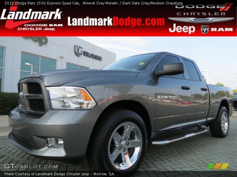 Mineral Gray Metallic / Dark Slate Gray/Medium Graystone 2012 Dodge Ram 1500 Express Quad Cab
