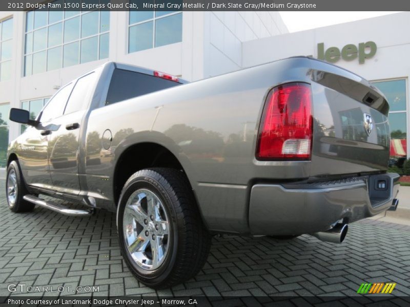 Mineral Gray Metallic / Dark Slate Gray/Medium Graystone 2012 Dodge Ram 1500 Express Quad Cab