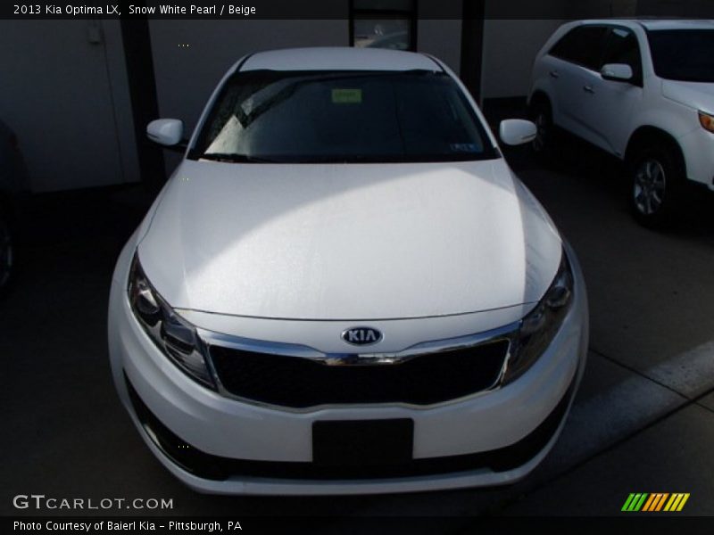 Snow White Pearl / Beige 2013 Kia Optima LX