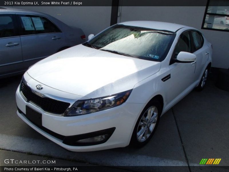 Snow White Pearl / Beige 2013 Kia Optima LX