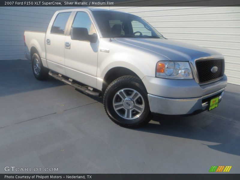 Silver Metallic / Medium Flint 2007 Ford F150 XLT SuperCrew