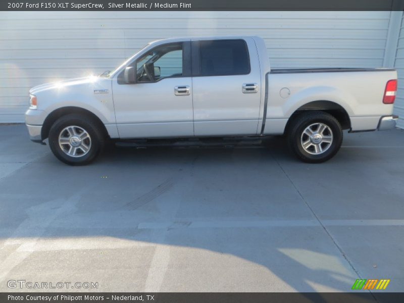 Silver Metallic / Medium Flint 2007 Ford F150 XLT SuperCrew