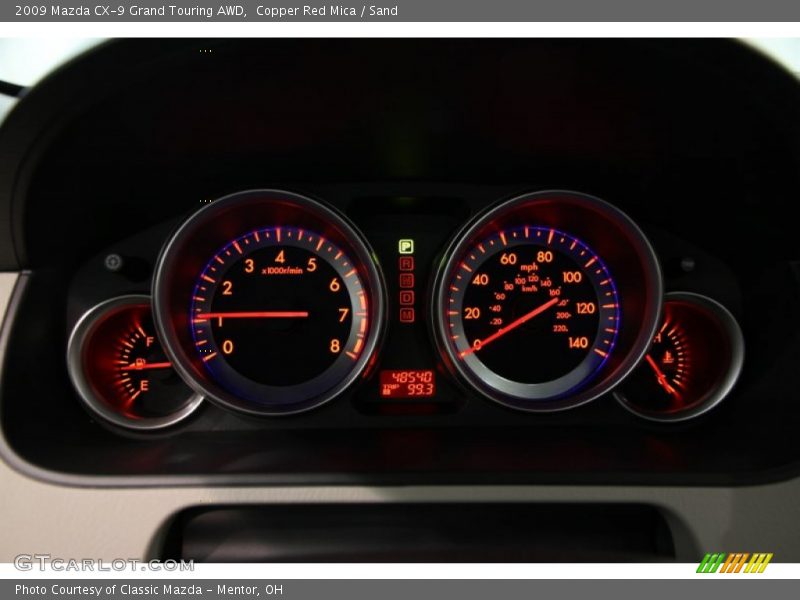 Copper Red Mica / Sand 2009 Mazda CX-9 Grand Touring AWD