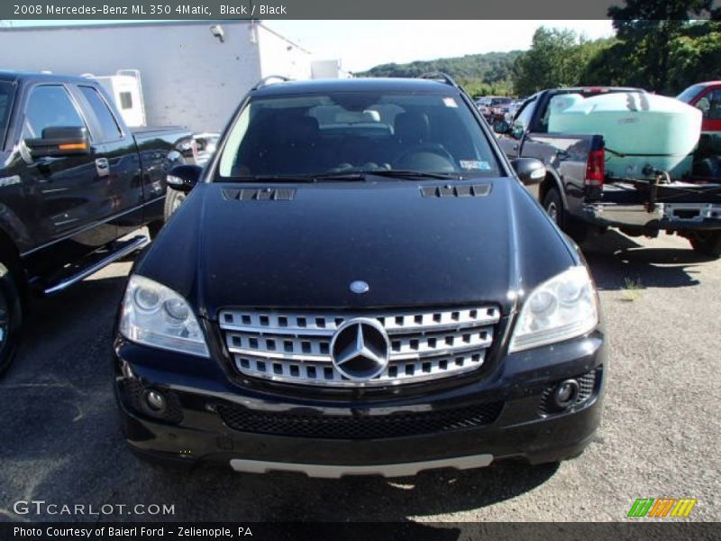Black / Black 2008 Mercedes-Benz ML 350 4Matic