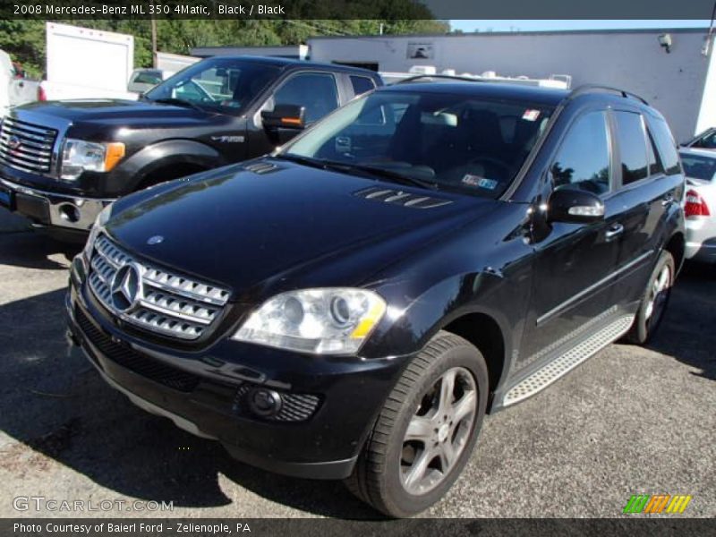 Black / Black 2008 Mercedes-Benz ML 350 4Matic