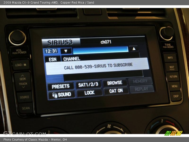 Copper Red Mica / Sand 2009 Mazda CX-9 Grand Touring AWD