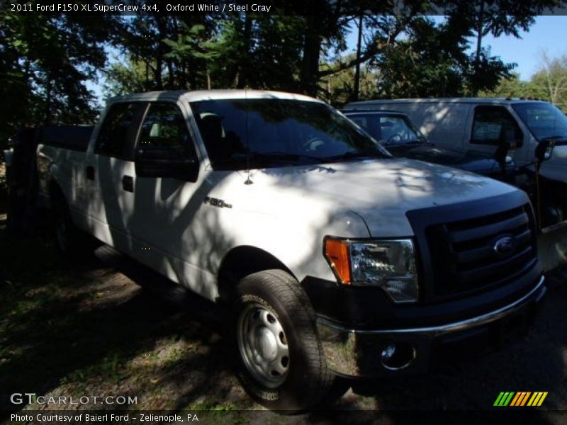 Oxford White / Steel Gray 2011 Ford F150 XL SuperCrew 4x4