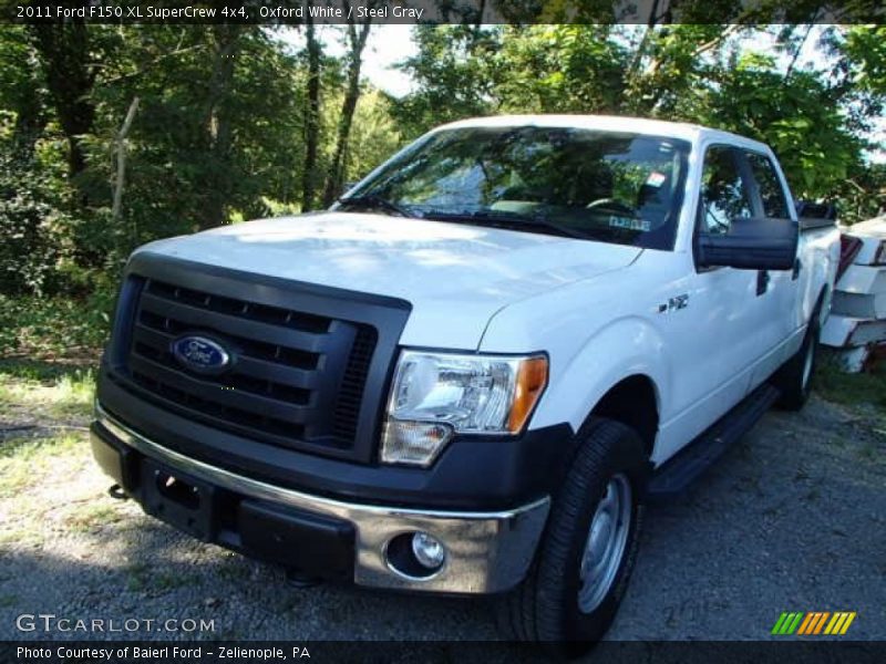 Oxford White / Steel Gray 2011 Ford F150 XL SuperCrew 4x4