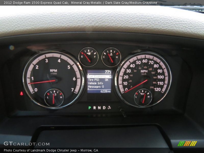  2012 Ram 1500 Express Quad Cab Express Quad Cab Gauges