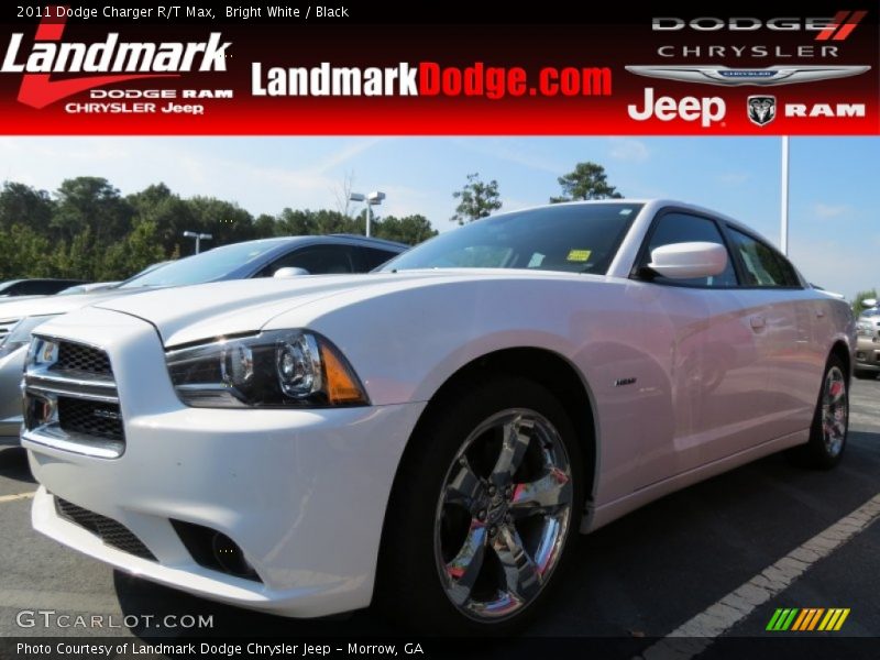 Bright White / Black 2011 Dodge Charger R/T Max