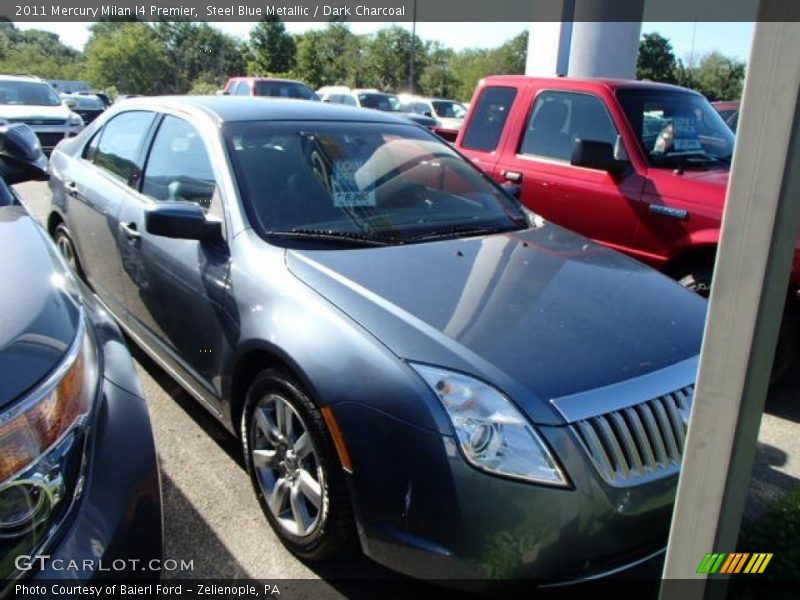 Steel Blue Metallic / Dark Charcoal 2011 Mercury Milan I4 Premier