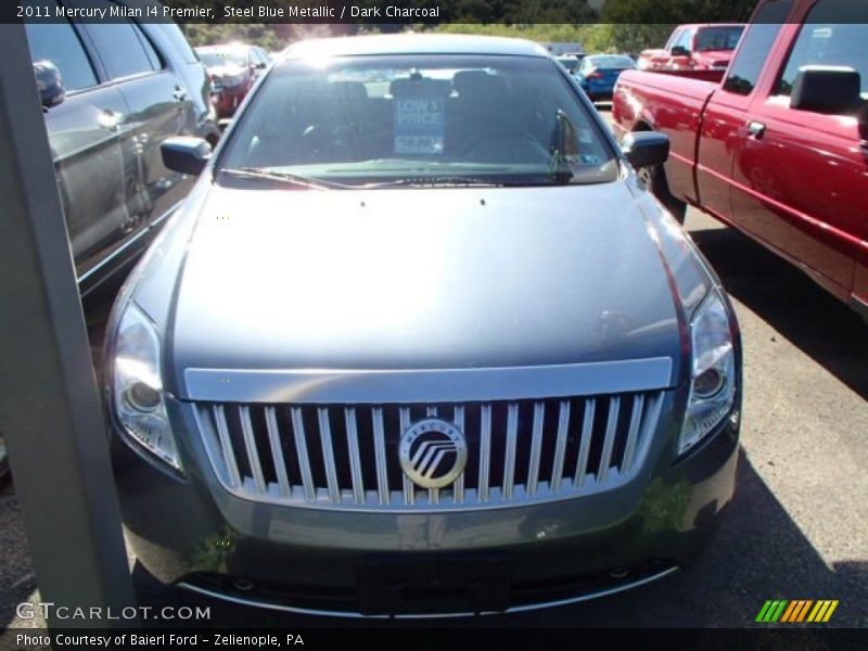 Steel Blue Metallic / Dark Charcoal 2011 Mercury Milan I4 Premier