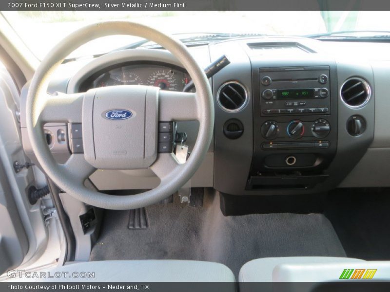 Silver Metallic / Medium Flint 2007 Ford F150 XLT SuperCrew