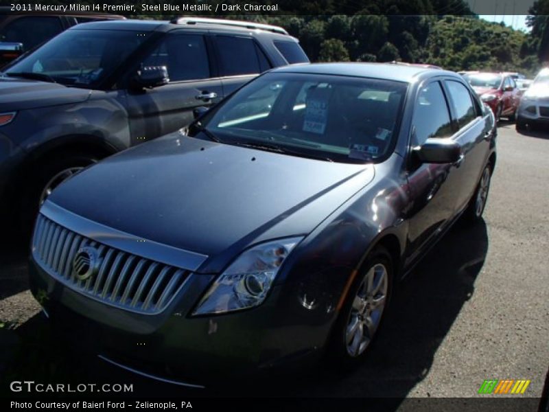 Steel Blue Metallic / Dark Charcoal 2011 Mercury Milan I4 Premier