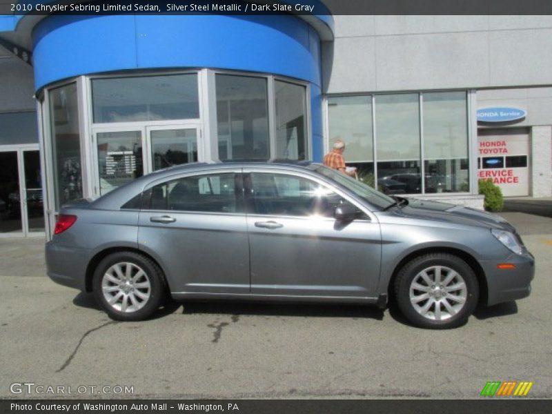 Silver Steel Metallic / Dark Slate Gray 2010 Chrysler Sebring Limited Sedan
