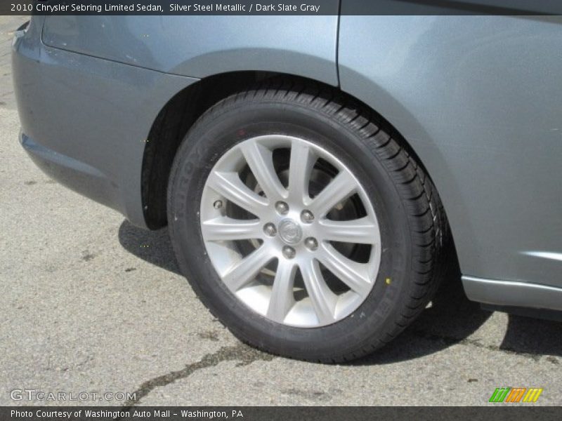 Silver Steel Metallic / Dark Slate Gray 2010 Chrysler Sebring Limited Sedan