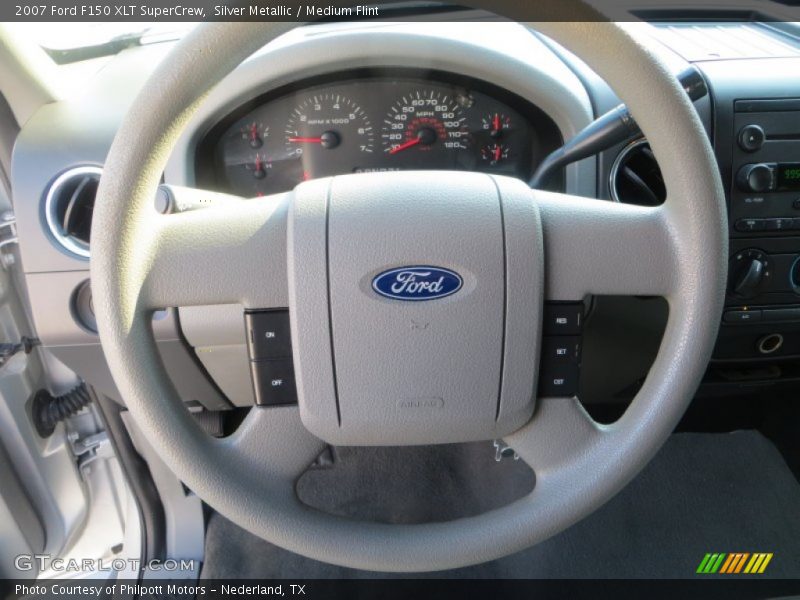 Silver Metallic / Medium Flint 2007 Ford F150 XLT SuperCrew