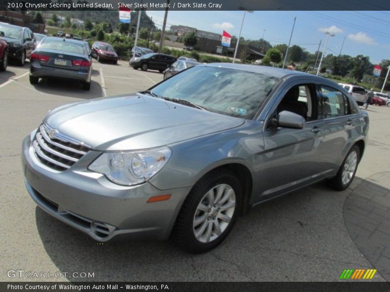 Silver Steel Metallic / Dark Slate Gray 2010 Chrysler Sebring Limited Sedan