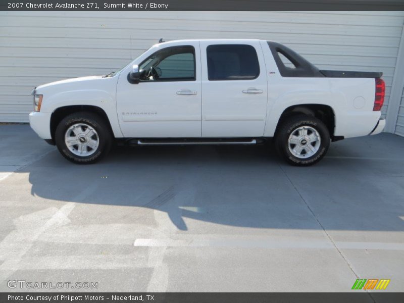 Summit White / Ebony 2007 Chevrolet Avalanche Z71