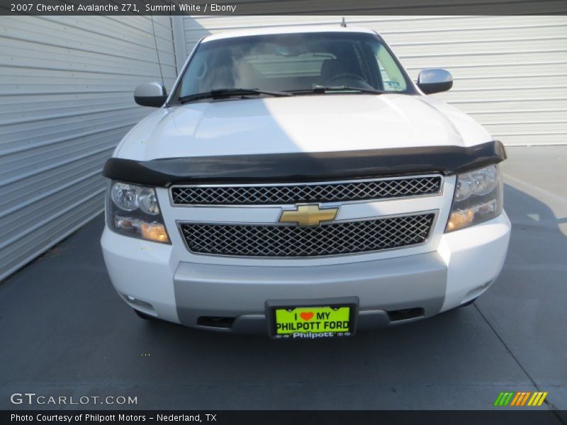 Summit White / Ebony 2007 Chevrolet Avalanche Z71