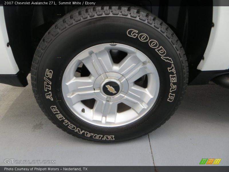 Summit White / Ebony 2007 Chevrolet Avalanche Z71