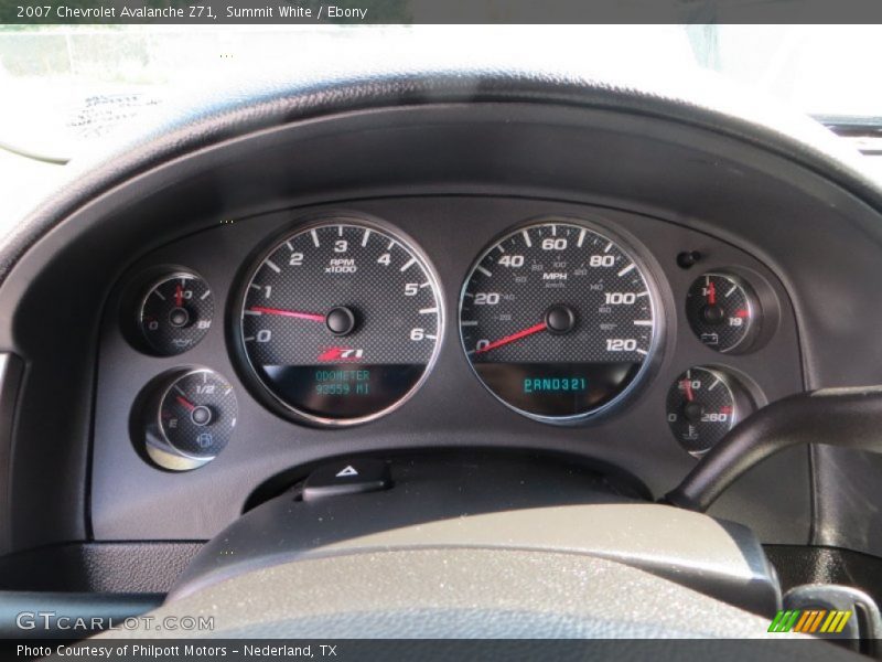 Summit White / Ebony 2007 Chevrolet Avalanche Z71