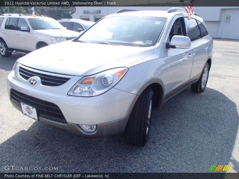 Shimmering Silver / Black 2012 Hyundai Veracruz Limited AWD