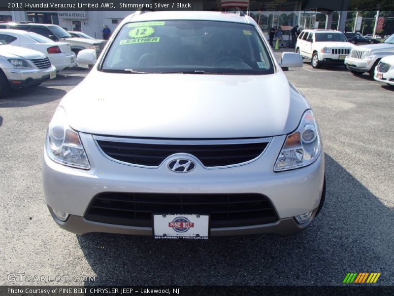 Shimmering Silver / Black 2012 Hyundai Veracruz Limited AWD