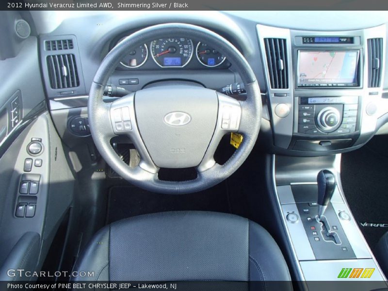 Shimmering Silver / Black 2012 Hyundai Veracruz Limited AWD