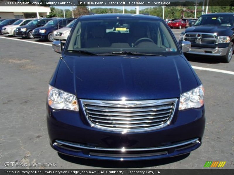 True Blue Pearl / Dark Frost Beige/Medium Frost Beige 2014 Chrysler Town & Country Touring-L