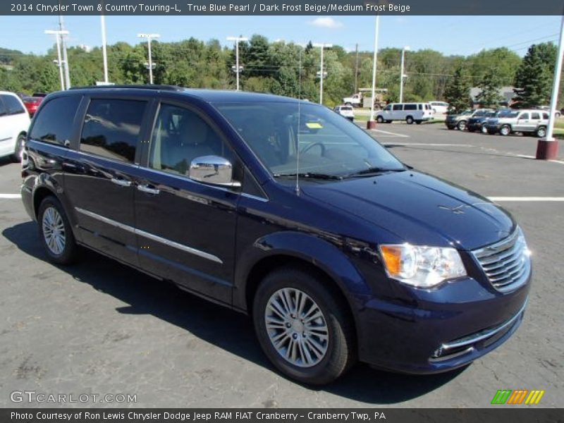 True Blue Pearl / Dark Frost Beige/Medium Frost Beige 2014 Chrysler Town & Country Touring-L