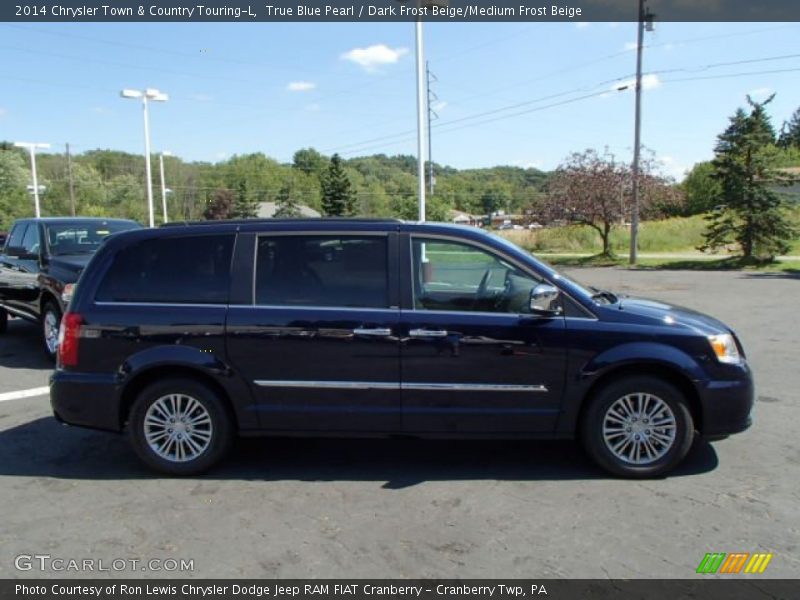 True Blue Pearl / Dark Frost Beige/Medium Frost Beige 2014 Chrysler Town & Country Touring-L