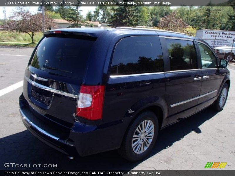 True Blue Pearl / Dark Frost Beige/Medium Frost Beige 2014 Chrysler Town & Country Touring-L