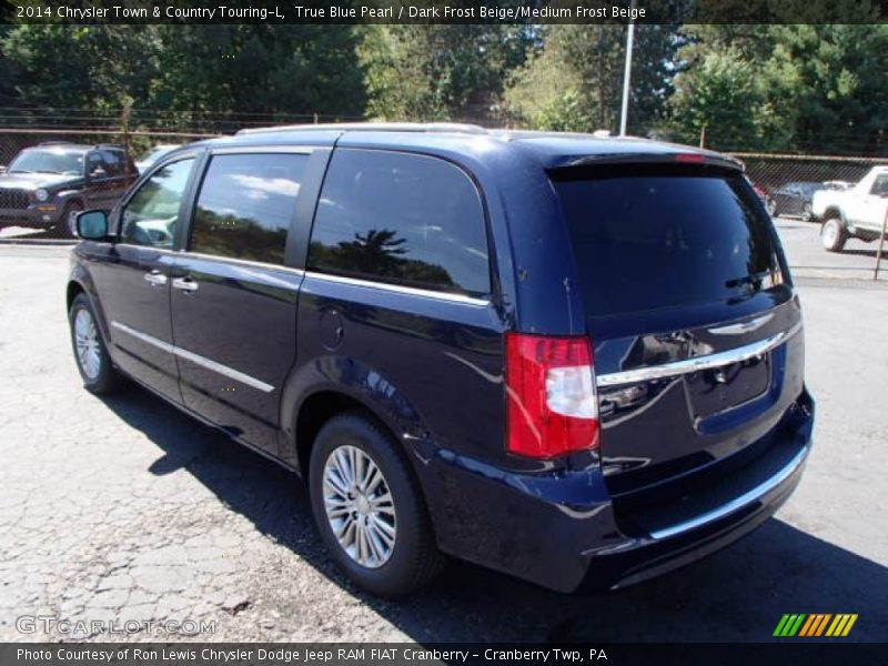 True Blue Pearl / Dark Frost Beige/Medium Frost Beige 2014 Chrysler Town & Country Touring-L